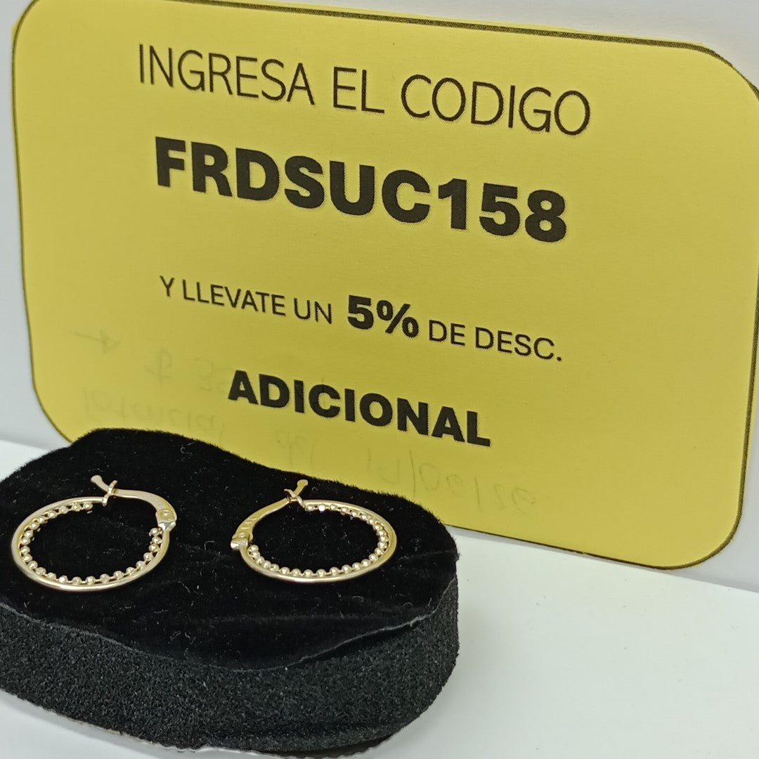ARRACADAS ORO 14K 1.7 (NUEVO)