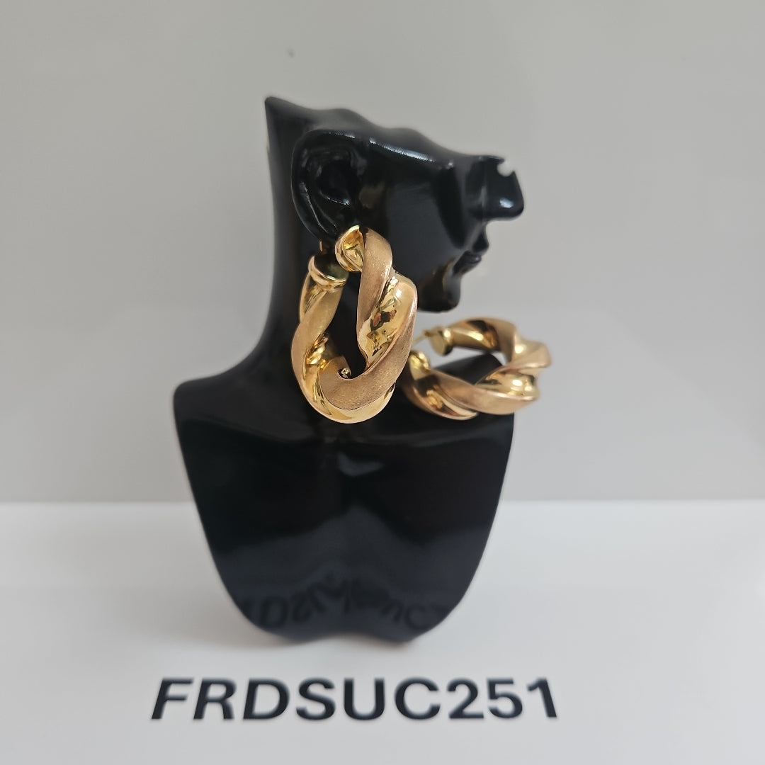 ARRACADAS PAR ORO 14 K 7,80 GRMS (SEMINUEVO)