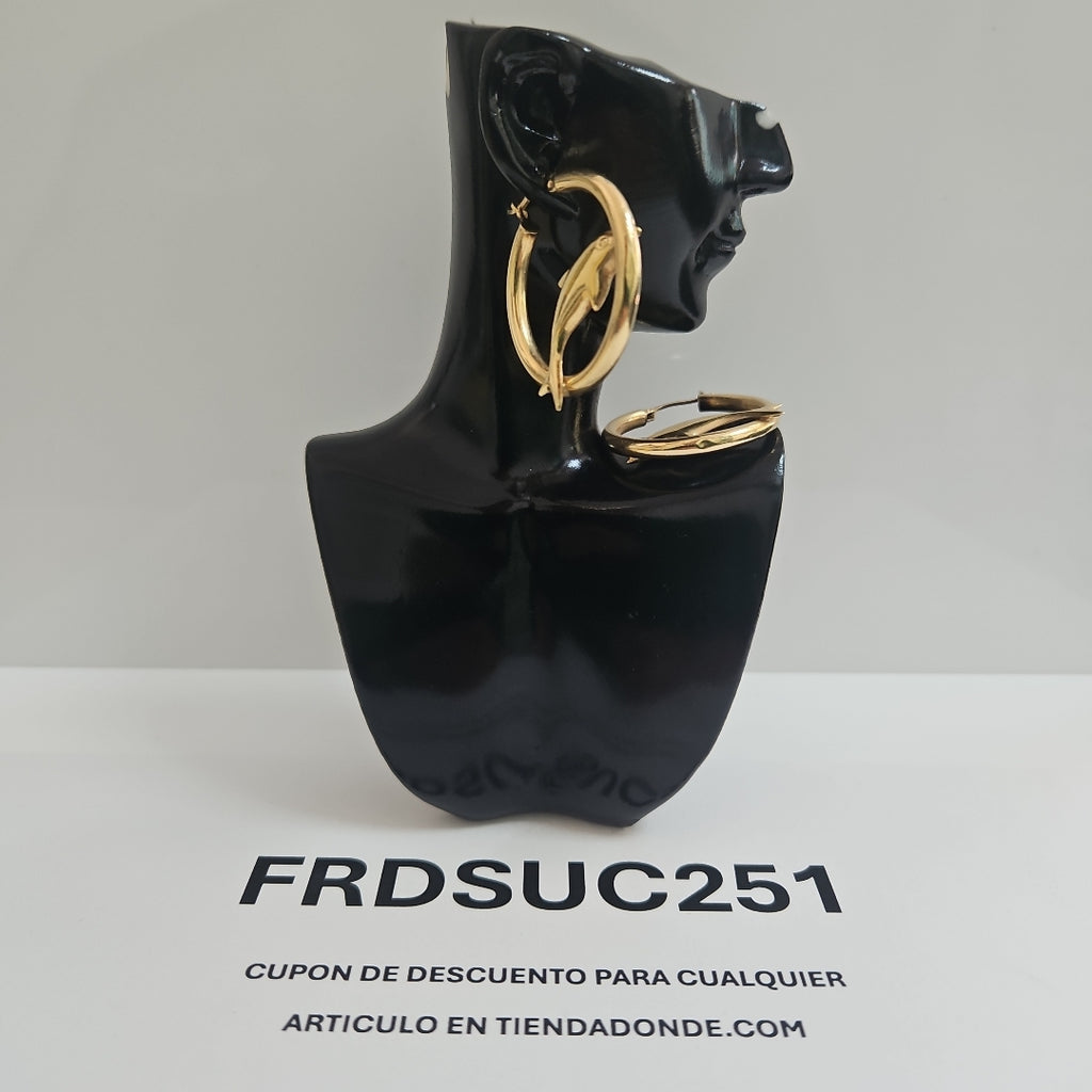 ARRACADAS PAR ORO 14 K 4,40 GRMS (SEMINUEVO)
