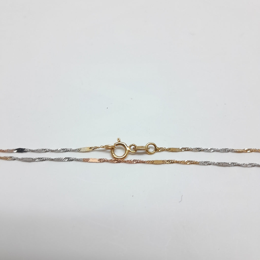 CADENA ORO, RODIADO 14 K 0.8 GRMS (SEMINUEVO)