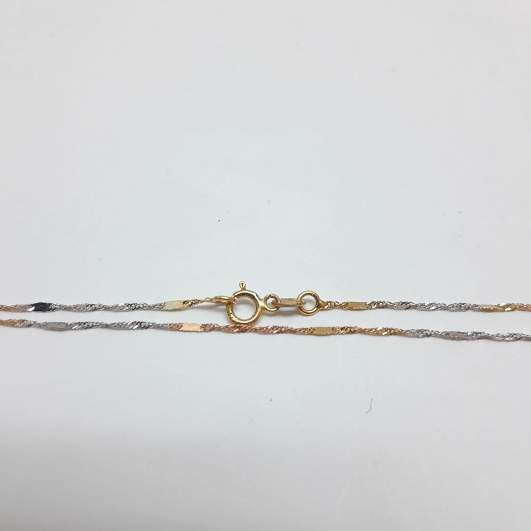 CADENA ORO, RODIADO 14 K 0.8 GRMS (SEMINUEVO)
