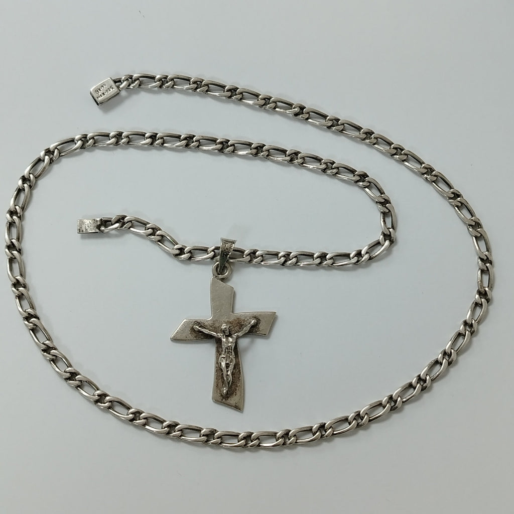 CADENA, CRUCIFIJO PLATA 54.8 GRMS (SEMINUEVO)