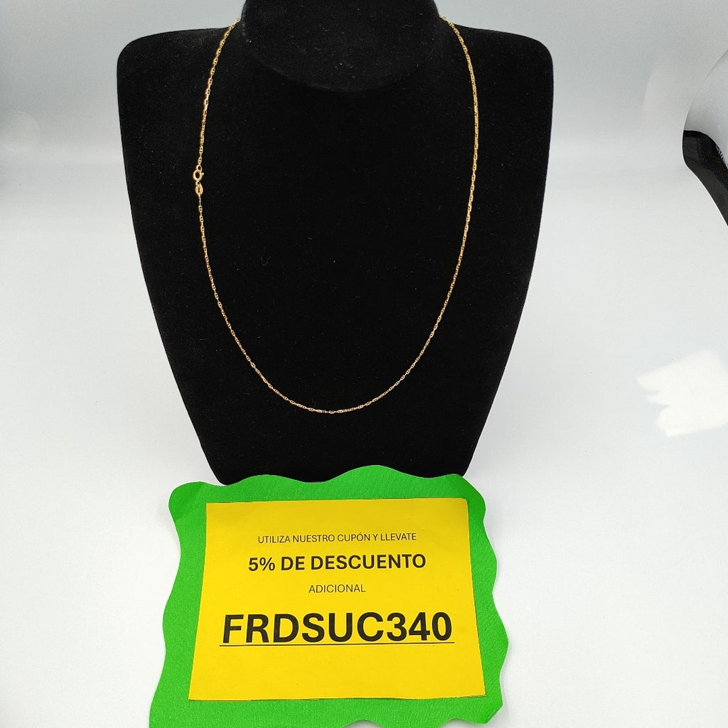 CADENA ORO 14 K 2,00 GRMS (SEMINUEVO)