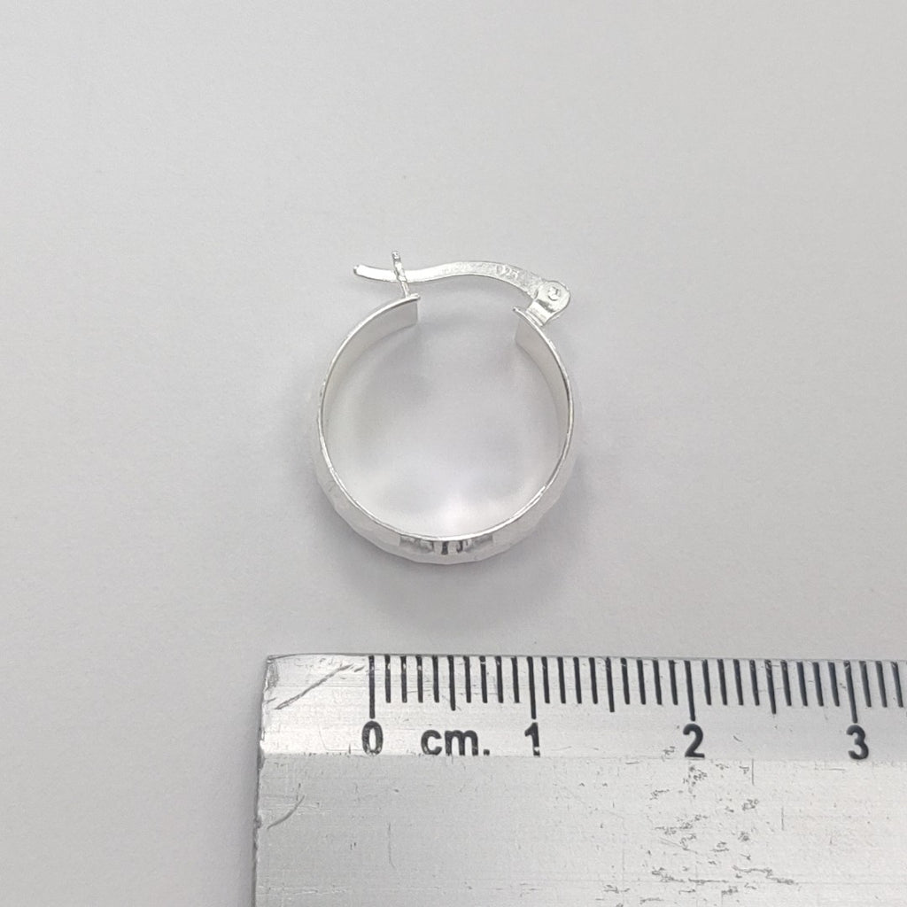 ARETES ARRACADAS FACETADAS PLATA .925 2.8 GR (NUEVO)