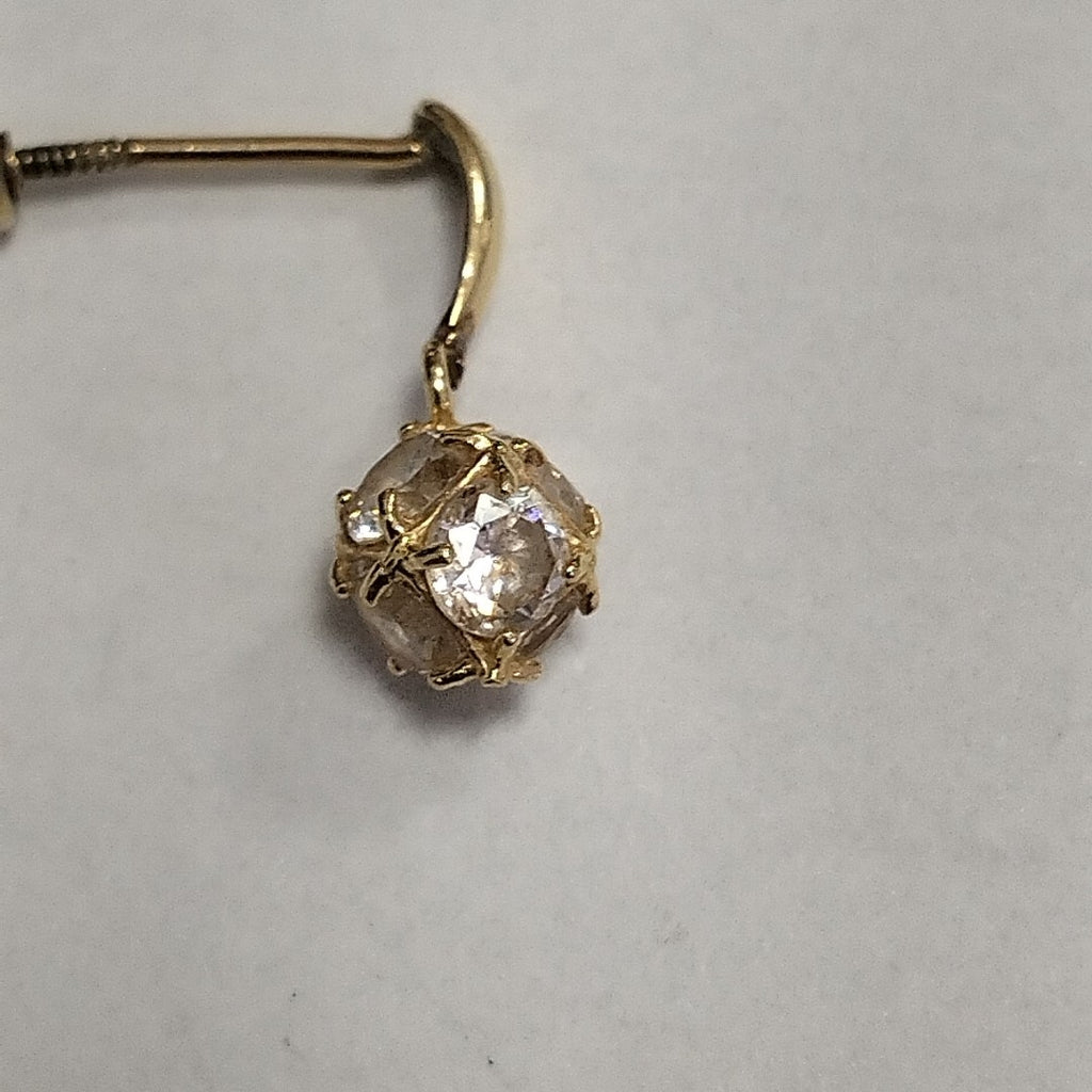 ARETES PAR ORO 14 K 1 GRMS (SEMINUEVO)