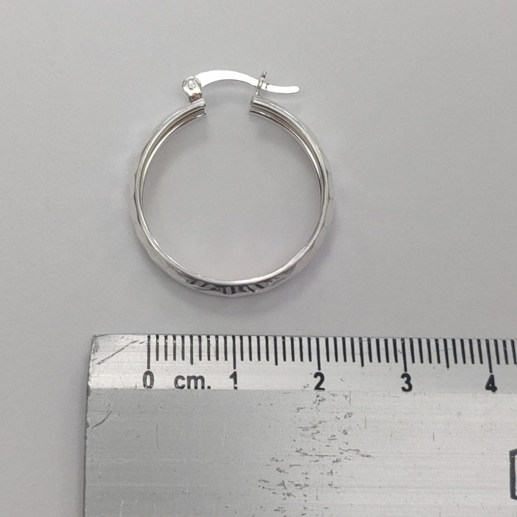 ARETES ARRACADAS FACETADAS PLATA .925 2.5 GR (NUEVO)