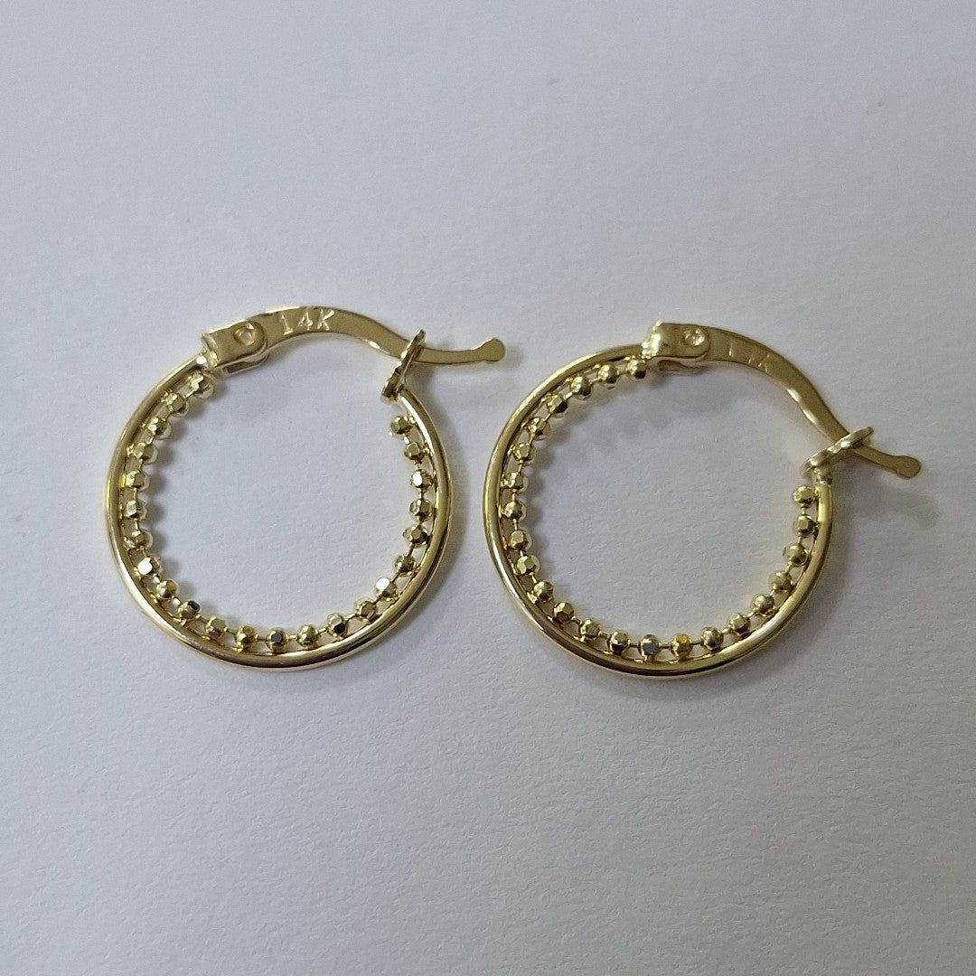 ARRACADAS ORO 14K 1.6 (NUEVO)