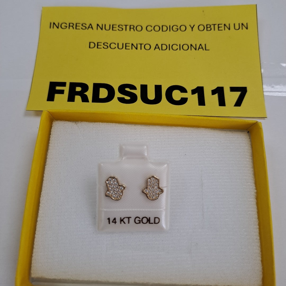 BROQUELES ORO 14K 1.3 (NUEVO)