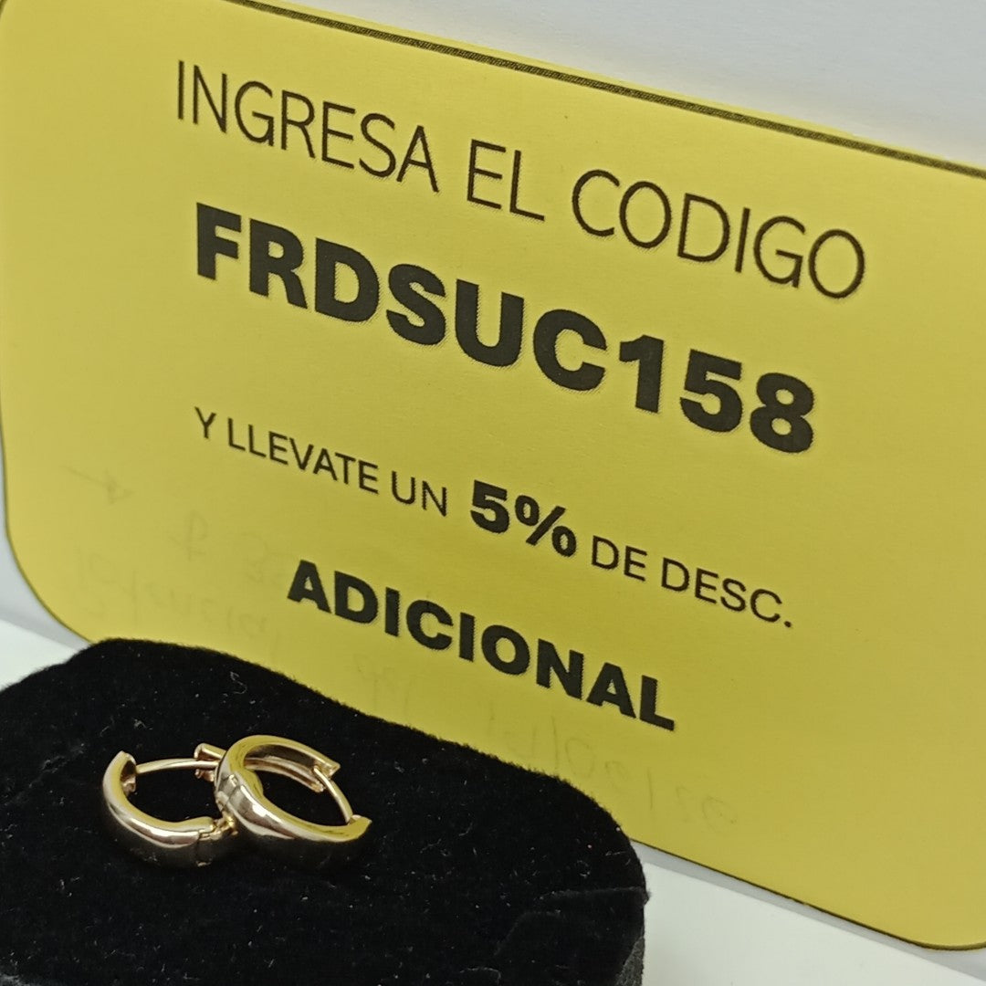 HUGGIES ORO 14K 1.1 (NUEVO)