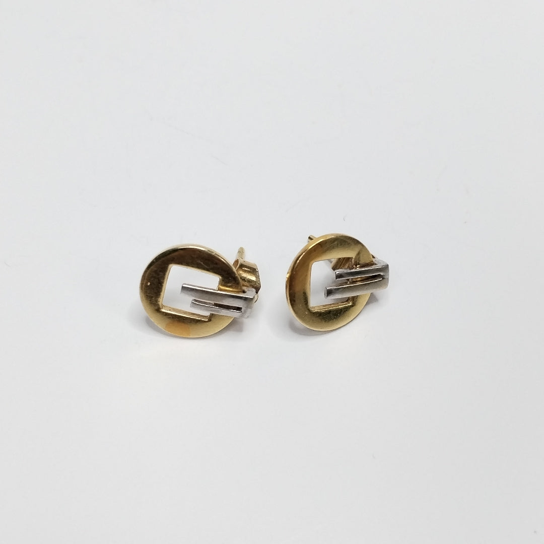 BROQUELES PAR ORO BLANCO 14 K 2,40 GRMS (SEMINUEVO)