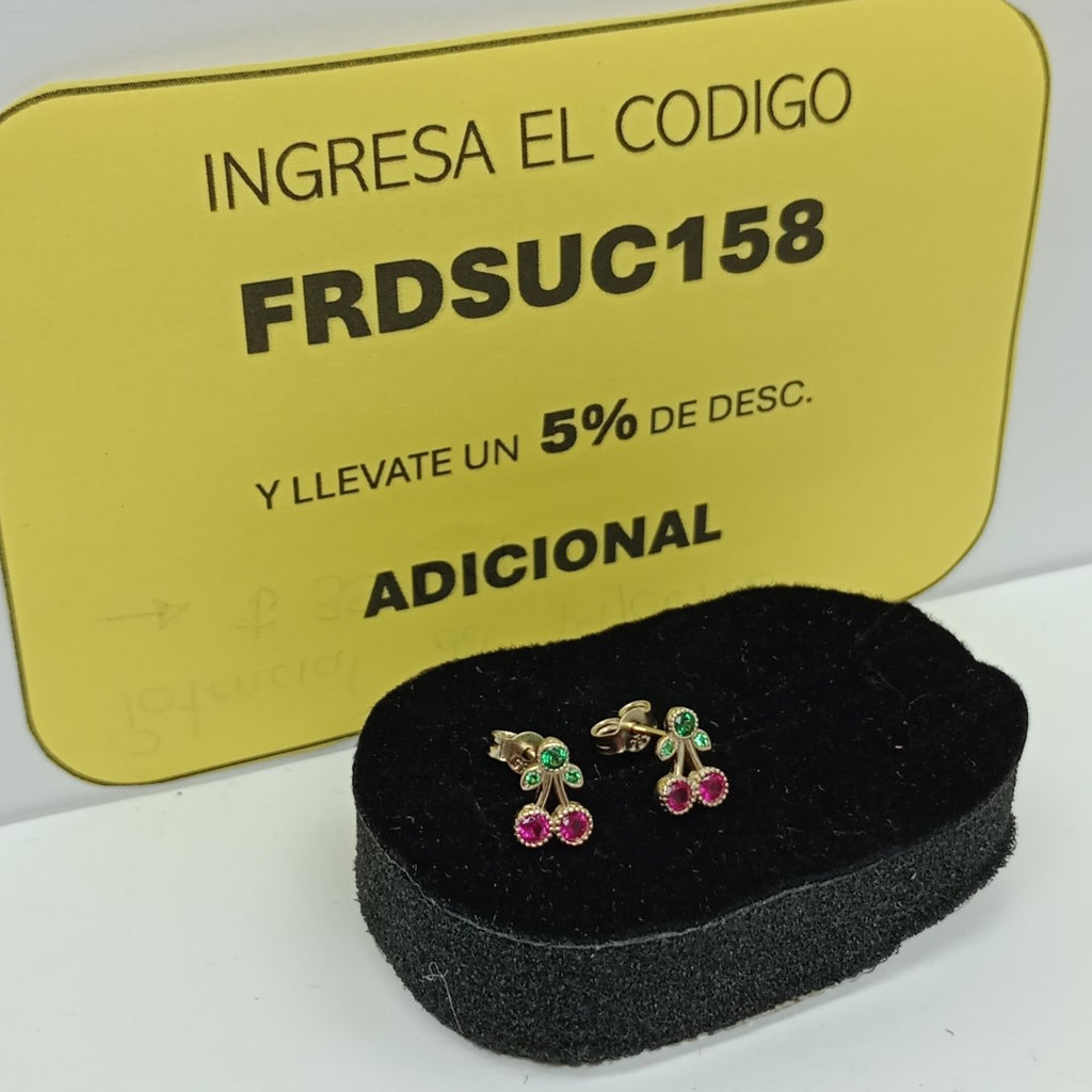 BROQUELES ORO 14K 1.1 (NUEVO)