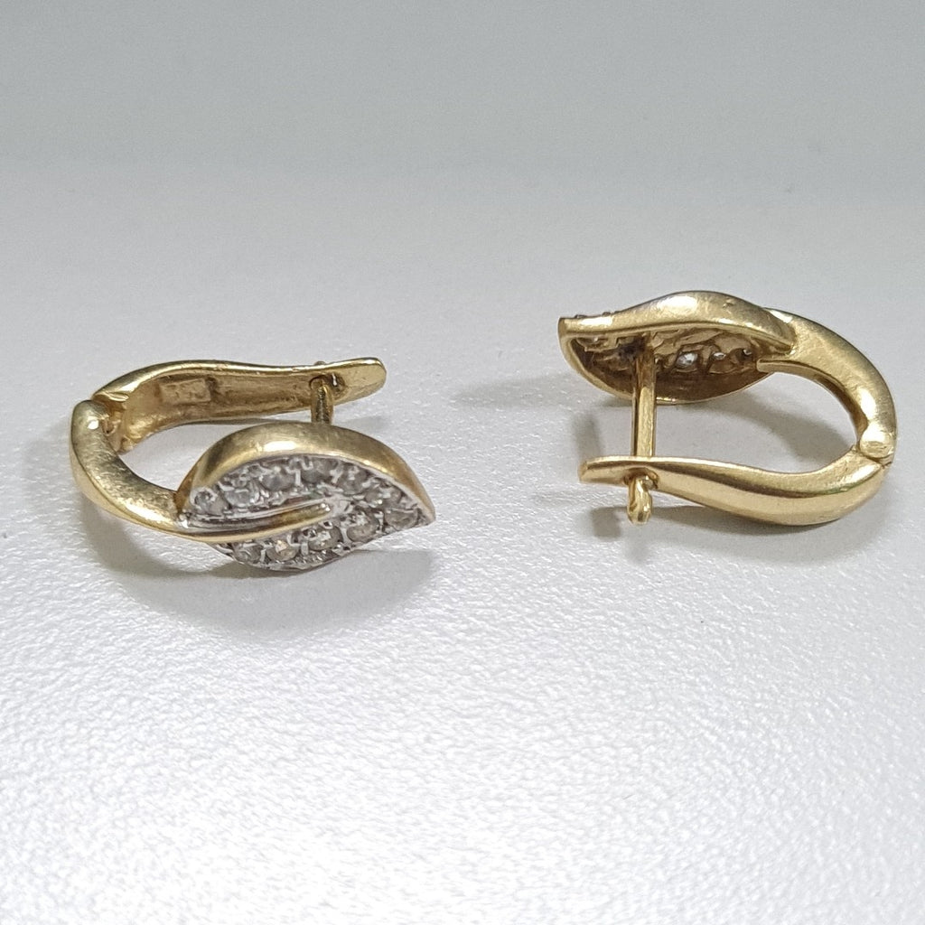 ARRACADAS PAR ORO 14 K 3.5 GRMS (SEMINUEVO)