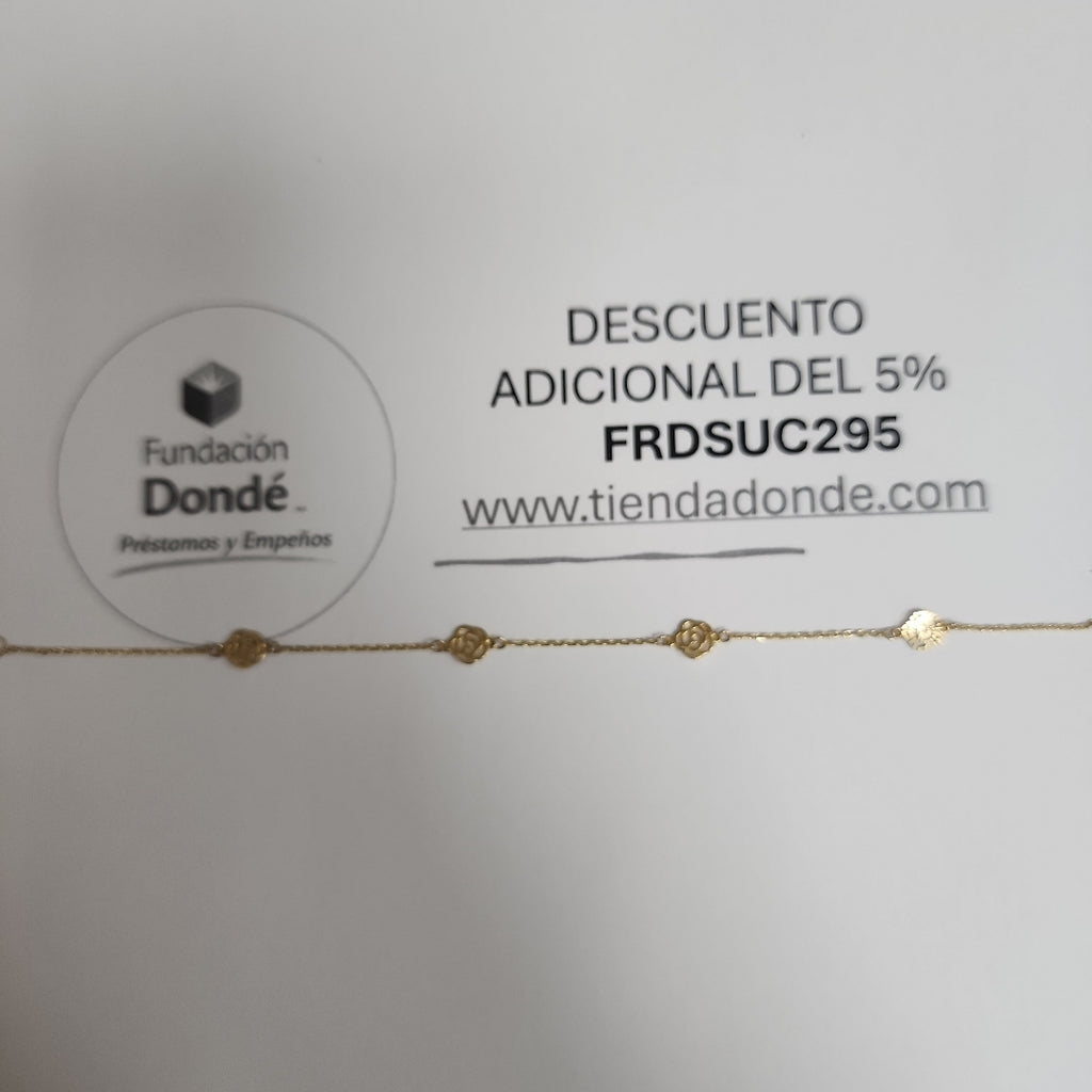 PULSERAS DAMA ORO 14K 1.2 (NUEVO)
