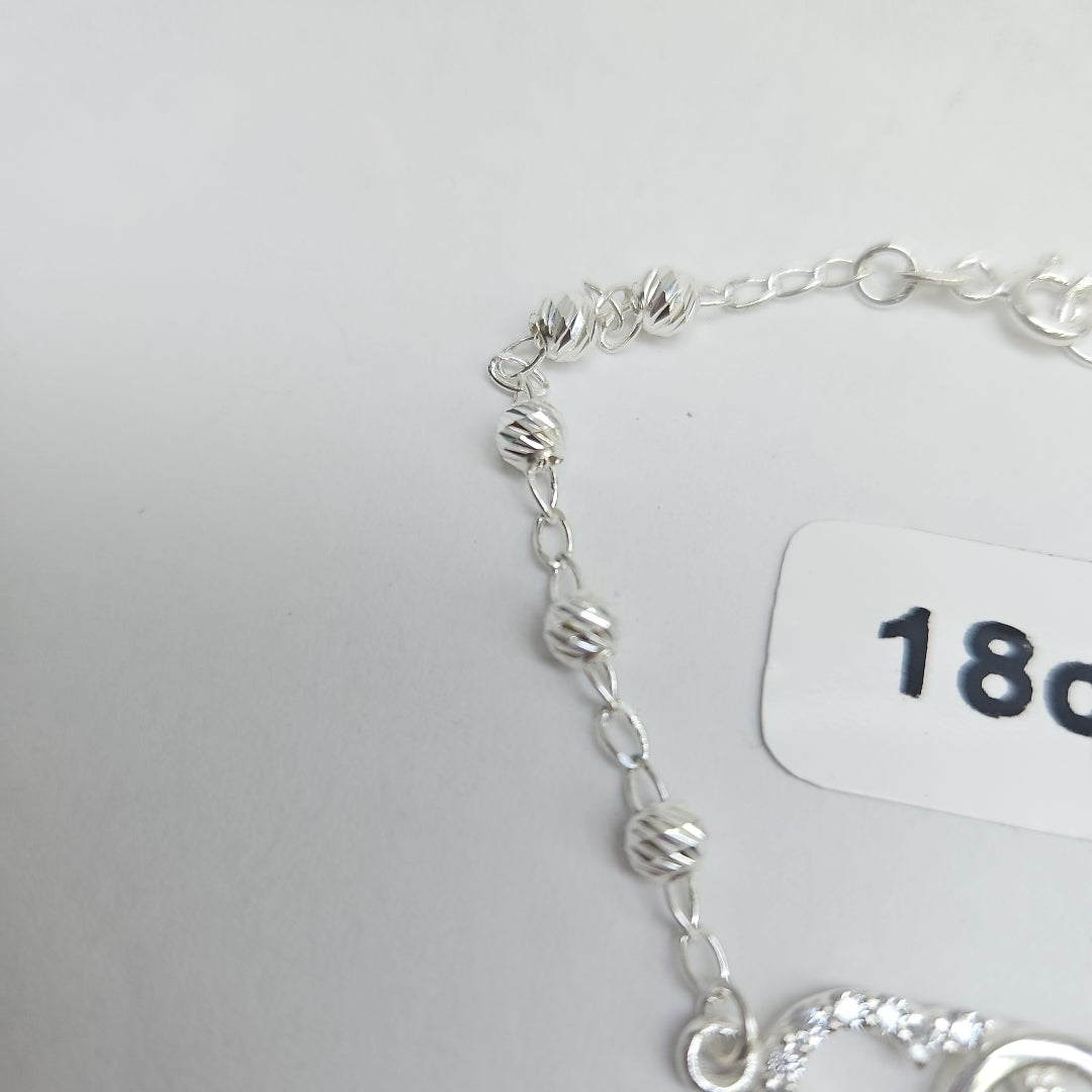 PULSERA TEJIDO TEJIDO ESPECIAL PLATA .925 18 CM 4 GR (NUEVO)