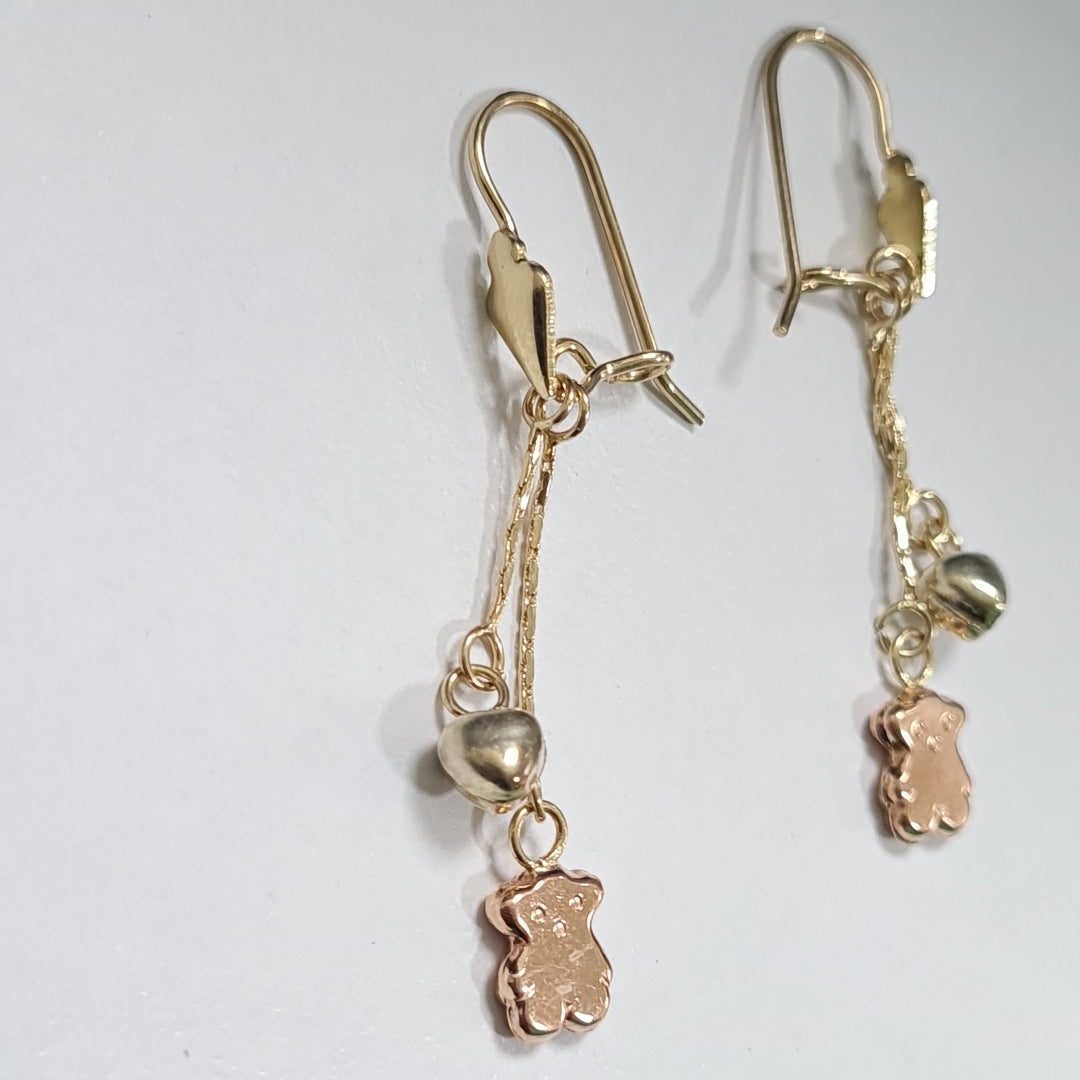 ARRACADAS PAR ORO 10 K 1.9 GRMS (SEMINUEVO)