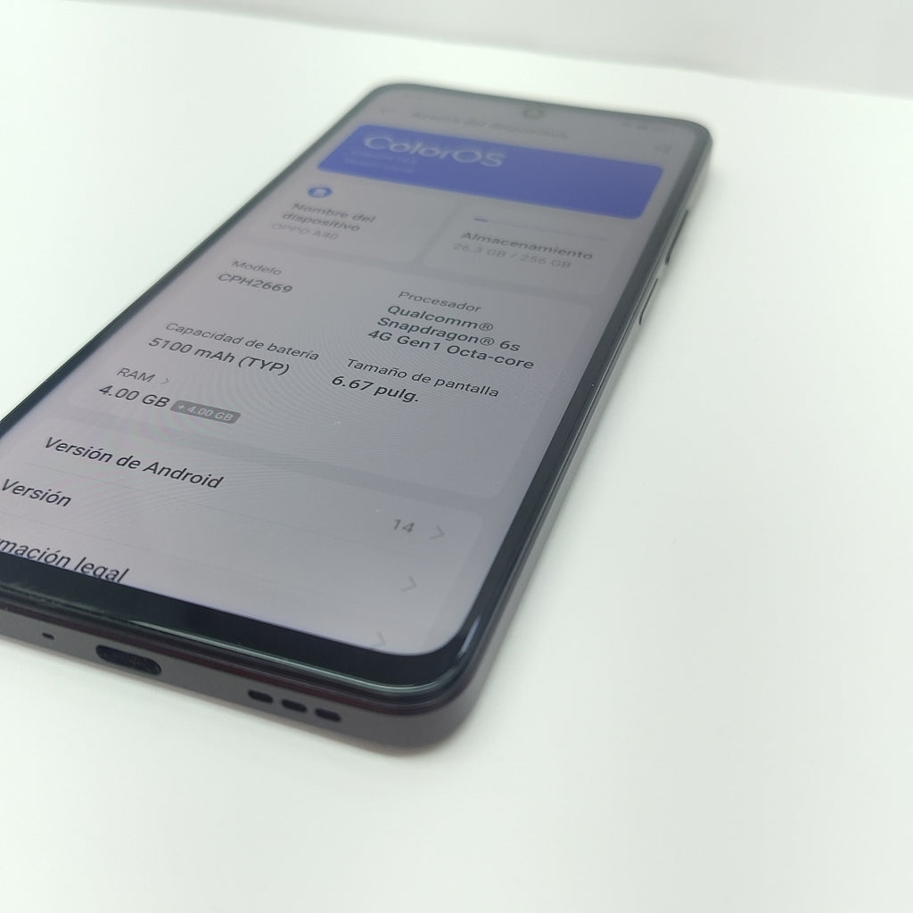 CELULAR OPPO A40 CPH2669 (2024) 256 GB 4 GB RAM (SEMINUEVO)