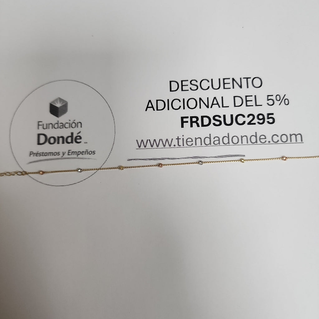 PULSERAS DAMA ORO 14K 1.1 (NUEVO)