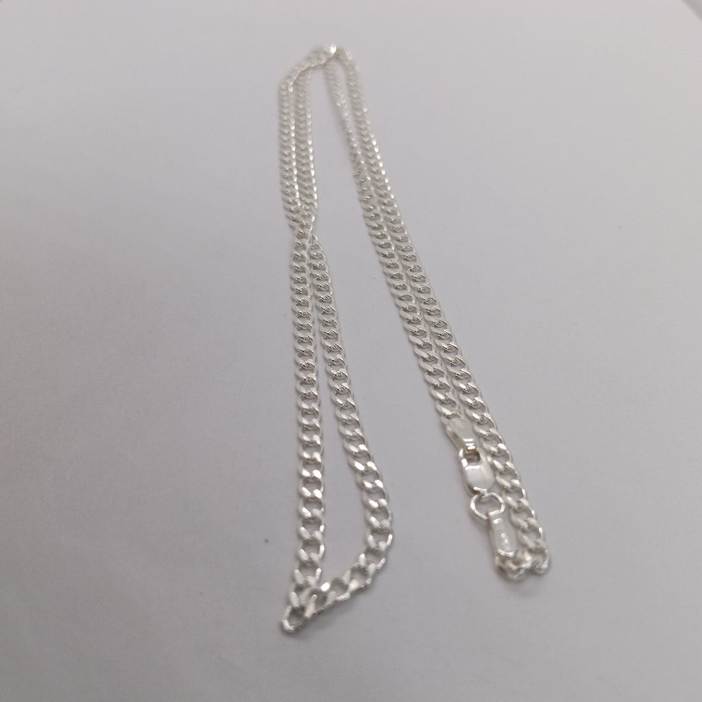 CADENA BARBADA PLATA .925 60 CM 9.22 GR (NUEVO)