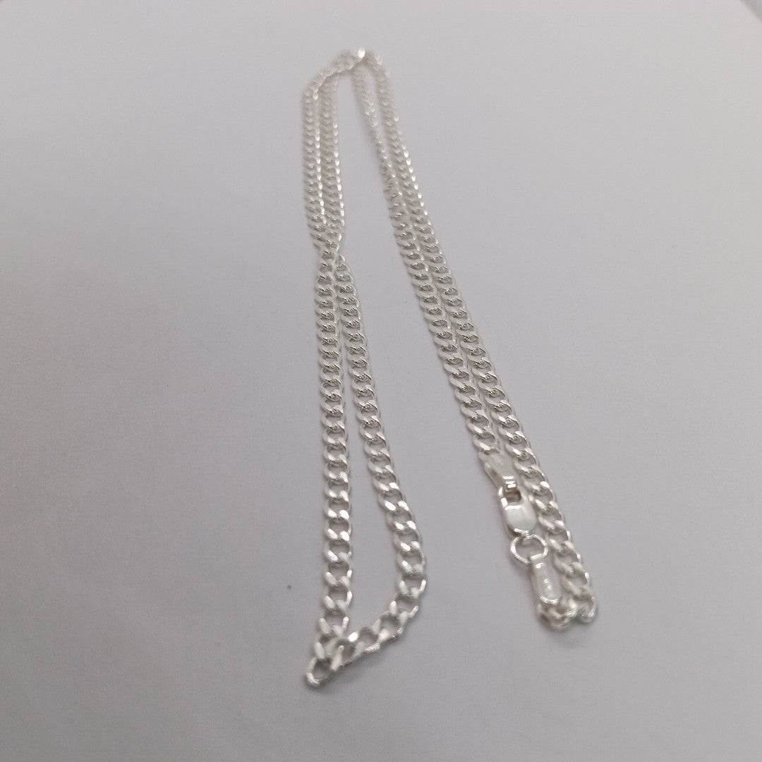 CADENA BARBADA PLATA .925 60 CM 9.22 GR (NUEVO)