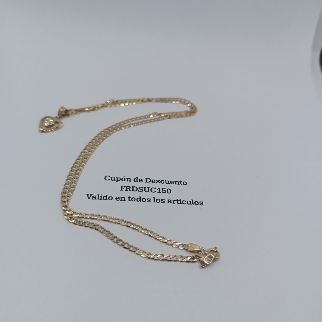 CADENA, DIJE ORO 10 K 4.6 GRMS (SEMINUEVO)
