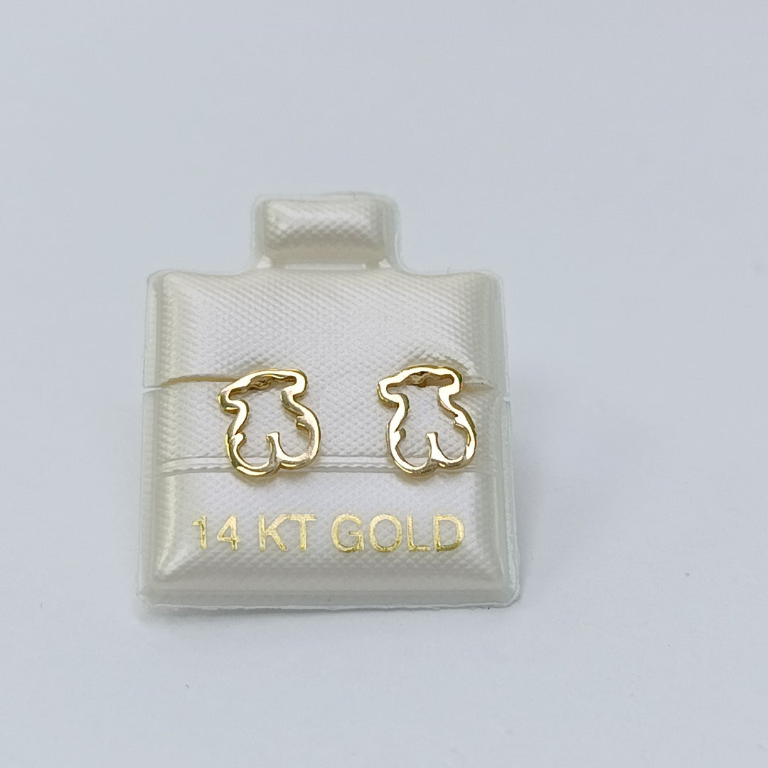 BROQUELES ORO 14K 1 (NUEVO)