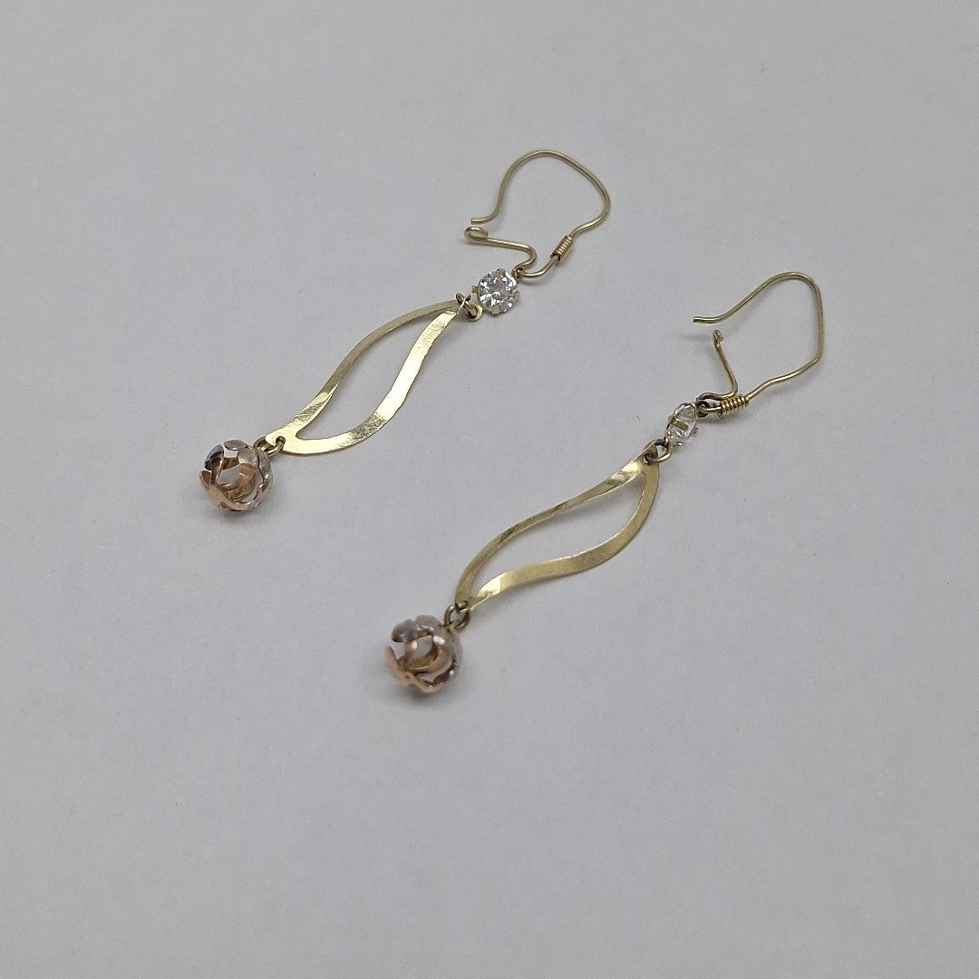ARETES PAR ORO 14 K 1,70 GRMS (SEMINUEVO)