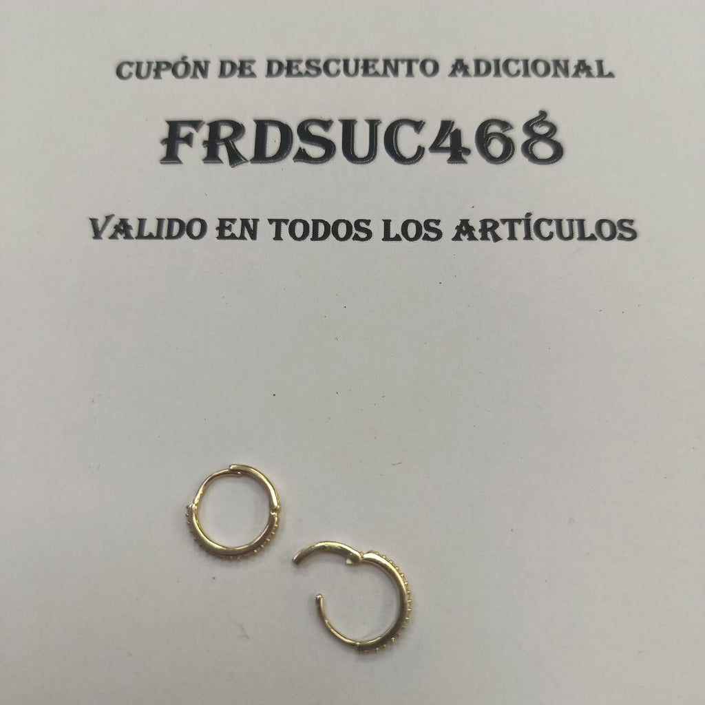 HUGGIES ORO 14K 1.3 (NUEVO)