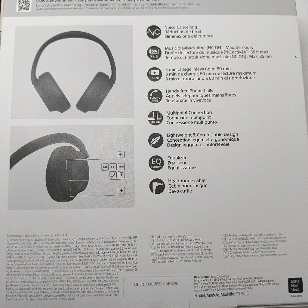 AUDIFONOS SONY WH-CH720N INALAMBRICO OVER EAR (SEMINUEVO)