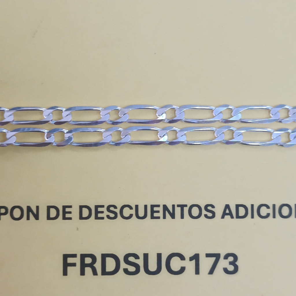 PULSERA TEJIDO 1X1 PLATA .925 18 CM 3.5 GR (NUEVO)