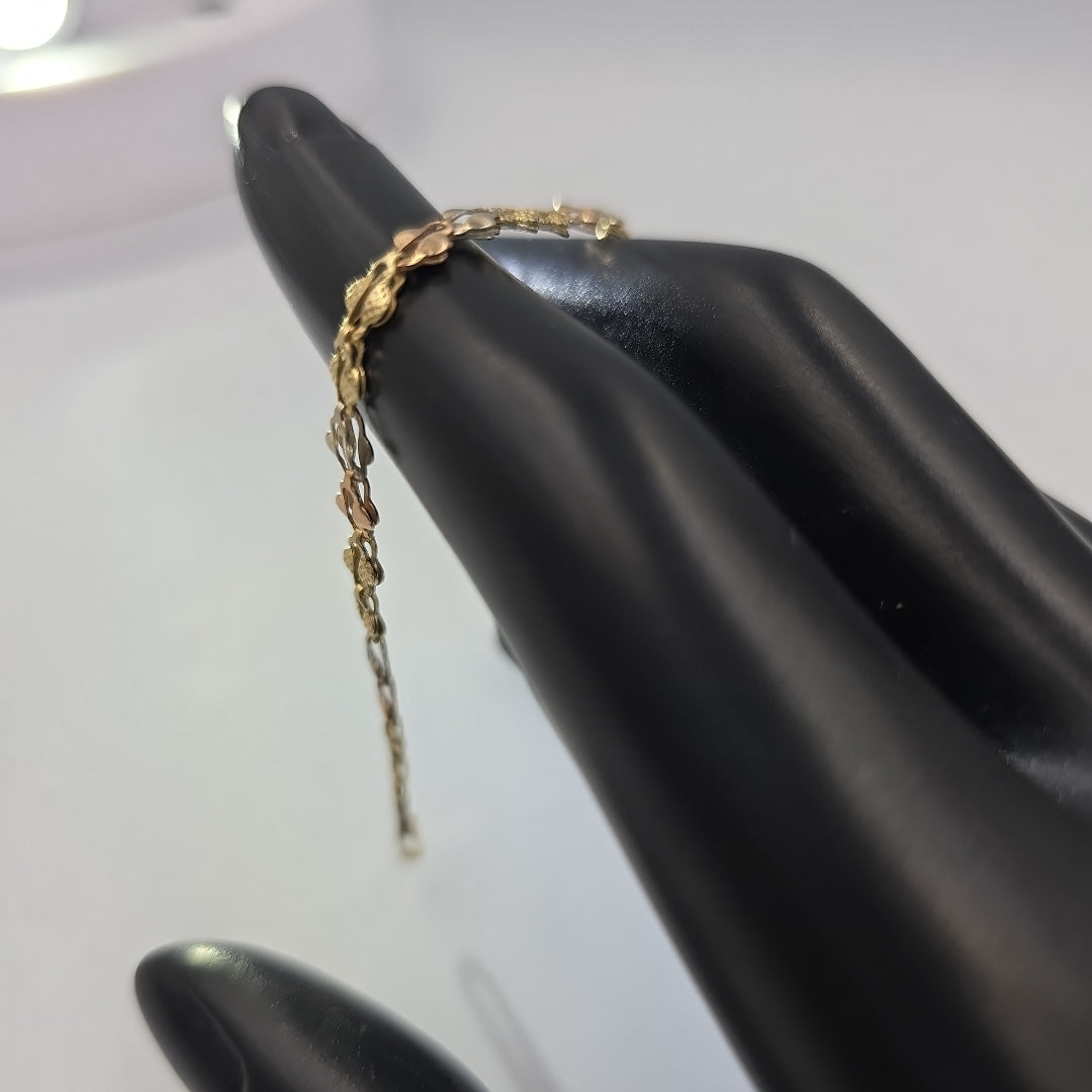 PULSERA ORO, ORO COMBINADO 14 K 3 GRMS (SEMINUEVO)