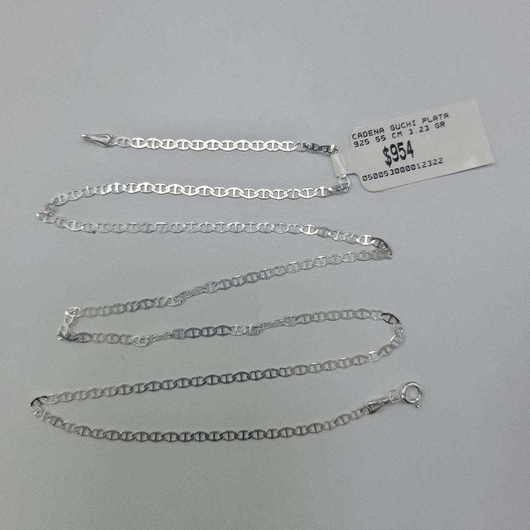 CADENA GUCHI PLATA .925 55 CM 3.23 GR (NUEVO)