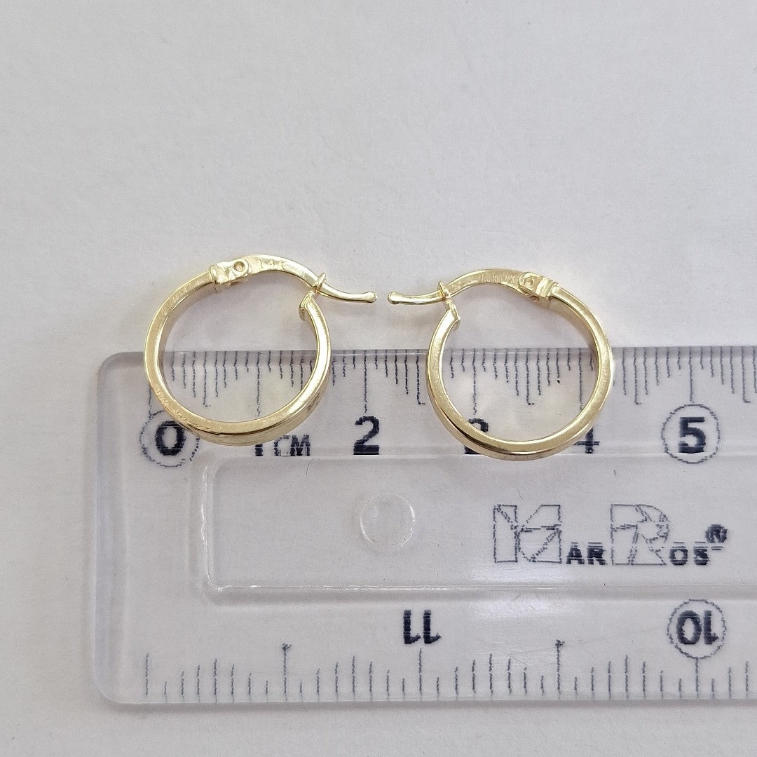ARRACADAS ORO 14K 1.5 (NUEVO)