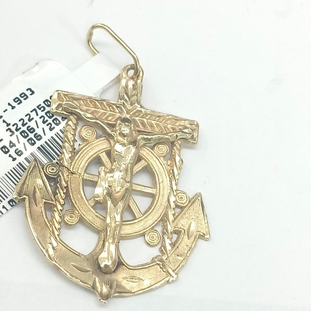 CRISTO OLIMPICO ORO 14 K 5,40 GRMS (SEMINUEVO)