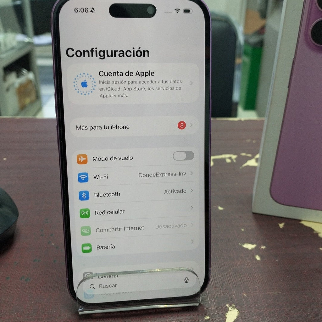 CELULAR APPLE IPHONE 16 A3286 (2024) 128 GB 8 GB RAM (SEMINUEVO)