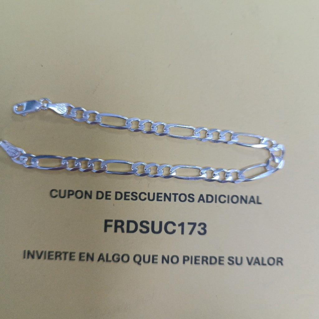 PULSERA 3X1 PLATA .925 18 CM 5.53 GR (NUEVO)