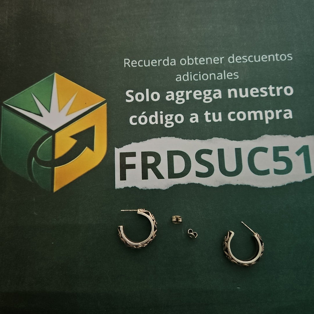 ARETES PAR PLATA 4,60 GRMS (SEMINUEVO)