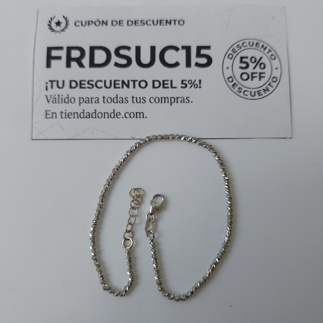 PULSERA ORO,ORO BLANCO 14 K 2,80 GRMS (SEMINUEVO)