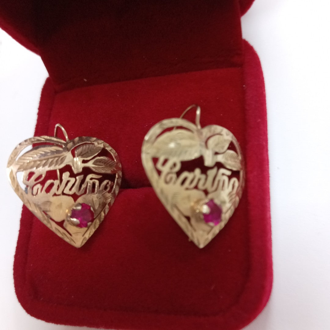 ARETES PAR ORO 10 K 2,10 GRMS (SEMINUEVO)