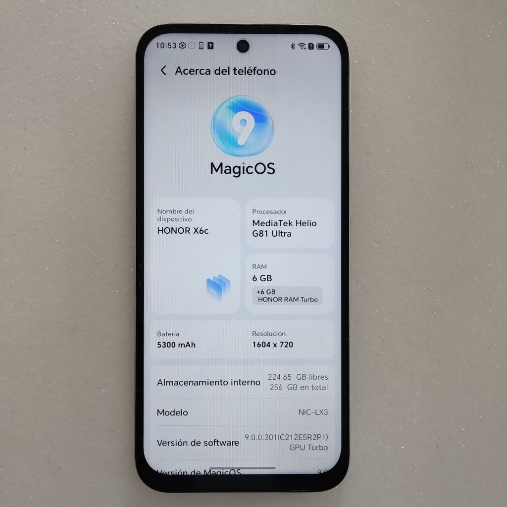 CELULAR HONOR X6C NIC-LX3 (2025) 256 GB 6 GB RAM (SEMINUEVO)
