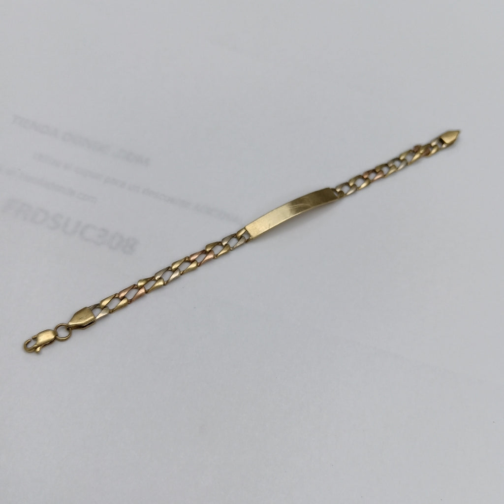 ESCLAVA ORO COMBINADO 14 K 4,30 GRMS (SEMINUEVO)