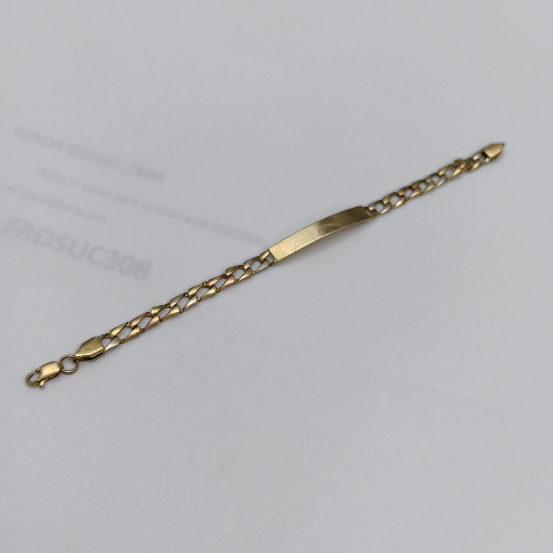 ESCLAVA ORO COMBINADO 14 K 4,30 GRMS (SEMINUEVO)