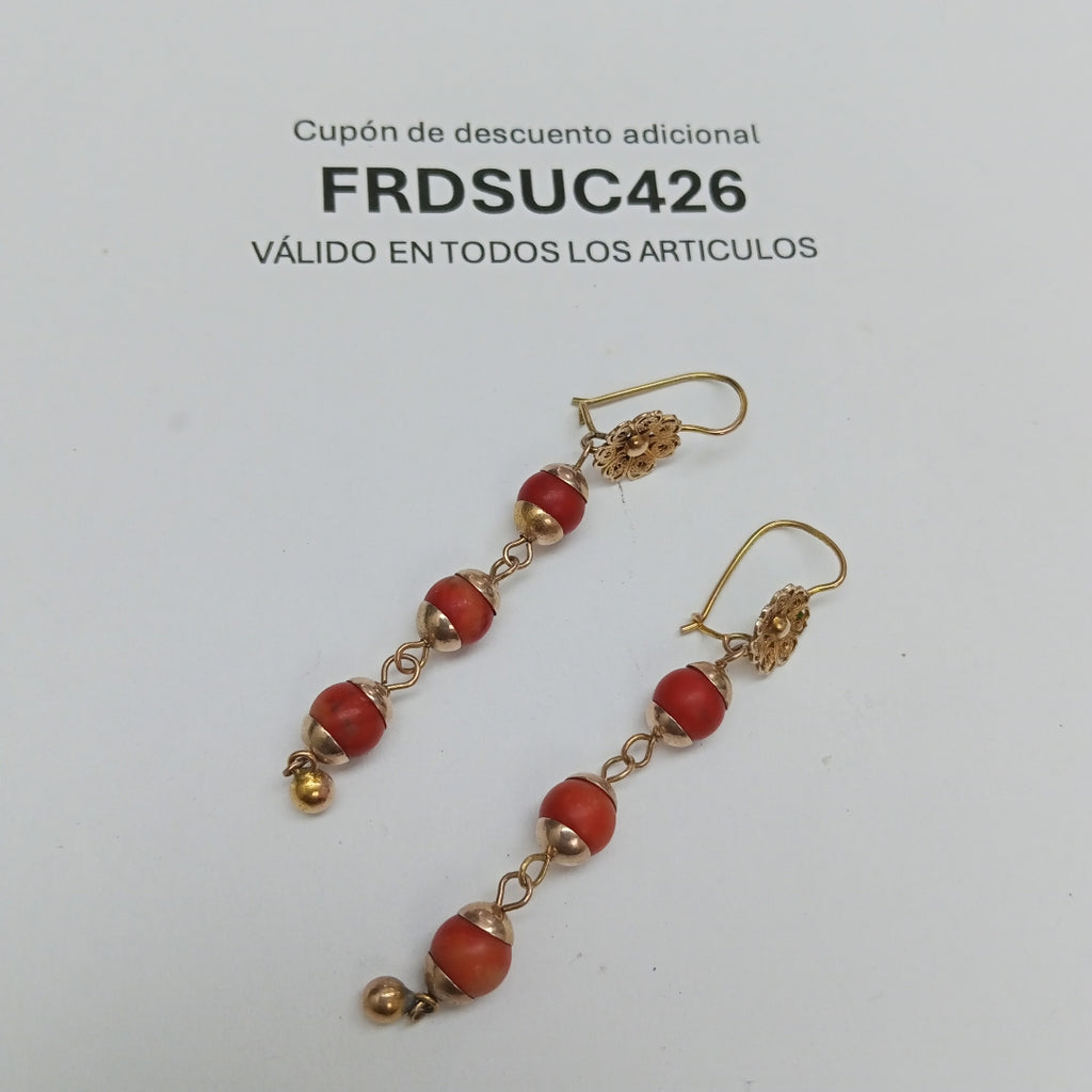 ARETES PAR ORO 8 K 5 GRMS (SEMINUEVO)