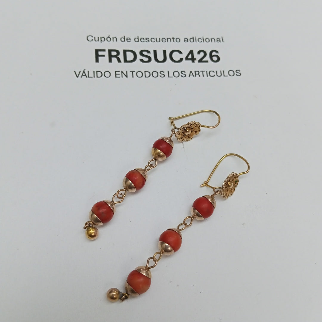 ARETES PAR ORO 8 K 5 GRMS (SEMINUEVO)