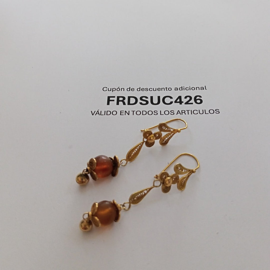 ARETES PAR ORO 8 K 4.1 GRMS (SEMINUEVO)