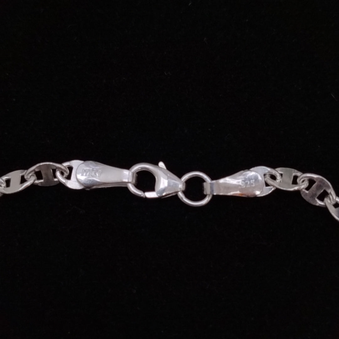 PULSERA TEJIDO ESPECIAL PLATA .925 18 CM 3.2 GR (NUEVO)
