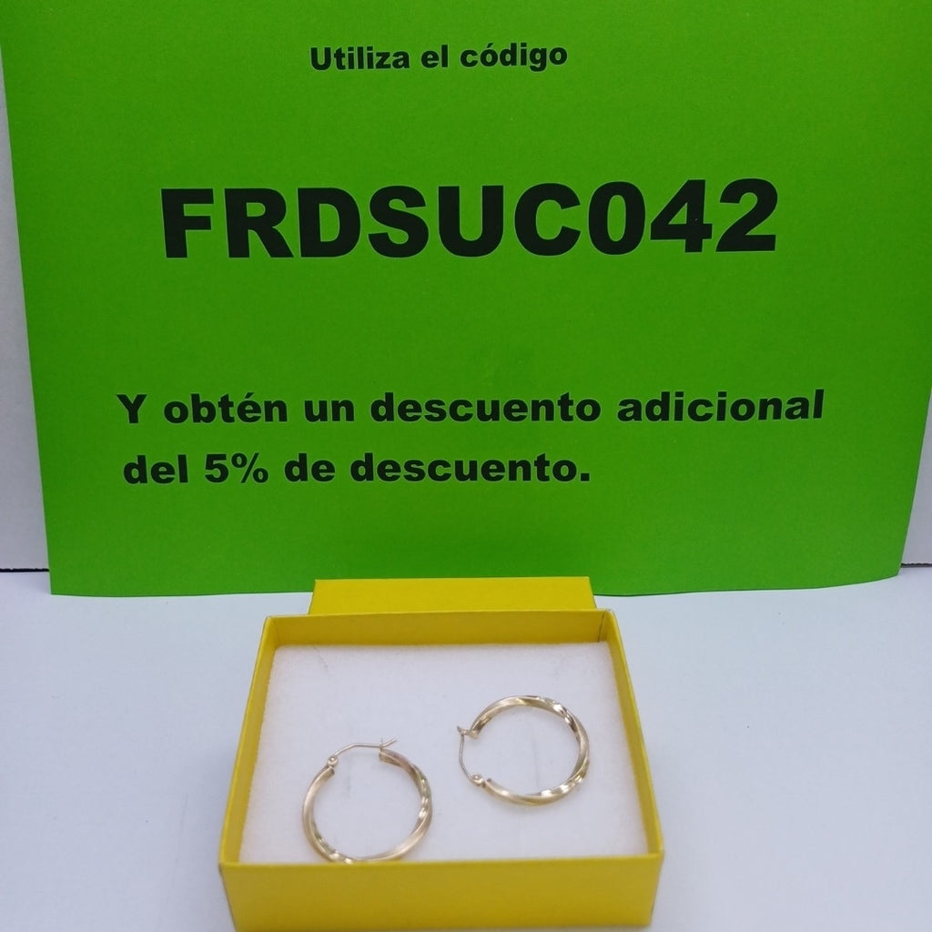 ARRACADAS PAR ORO 14 K 1,90 GRMS (SEMINUEVO)
