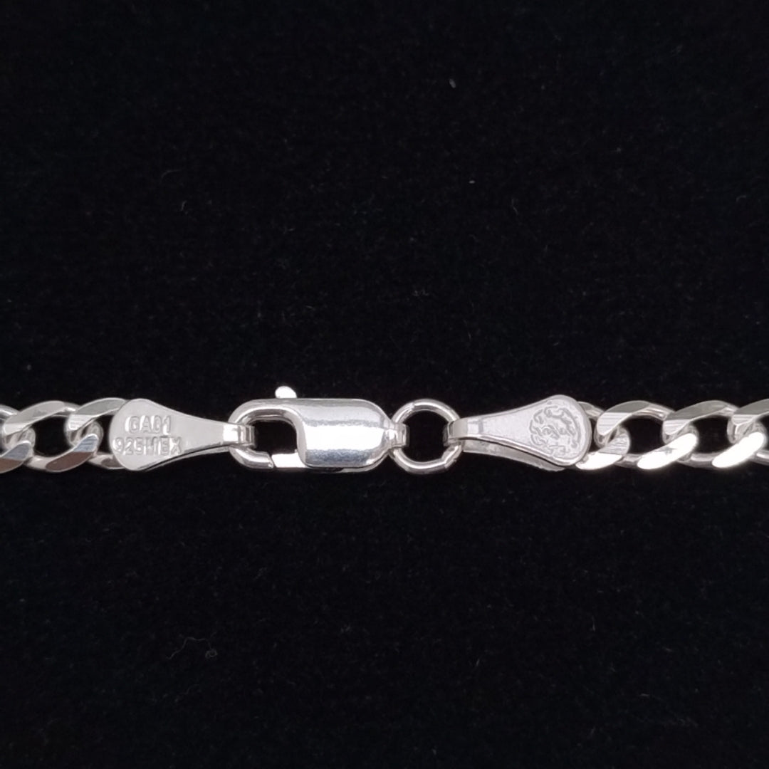 PULSERA BARBADA PLATA .925 18 CM 3.93 GR (NUEVO)