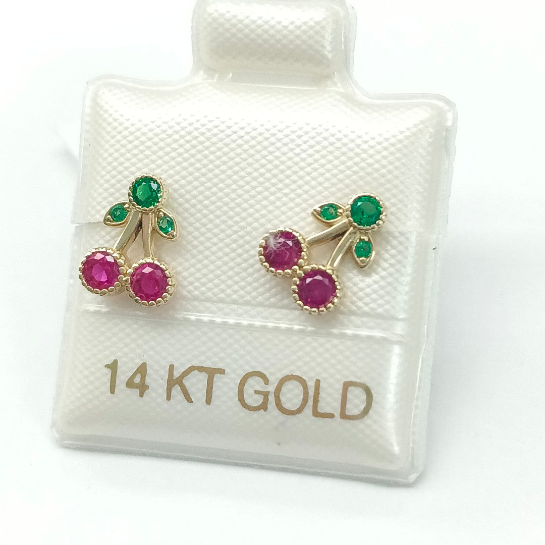 BROQUELES ORO 14K 1 (NUEVO)