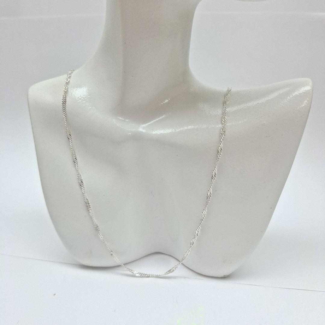 CADENA MEDIO TORZAL PLATA .925 60 CM 2.73 GR (NUEVO)