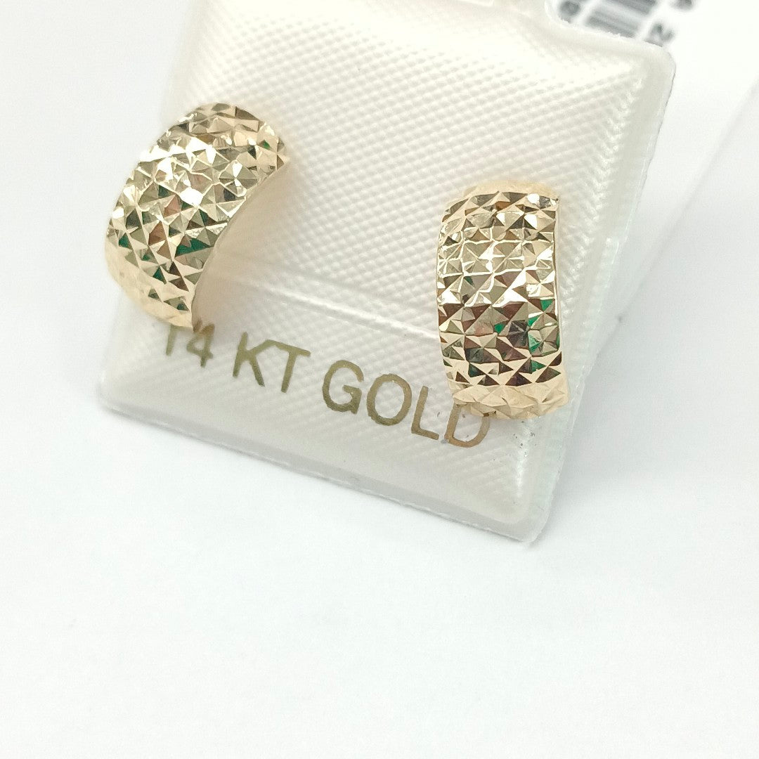 BROQUELES ORO 14K 1.7 (NUEVO)